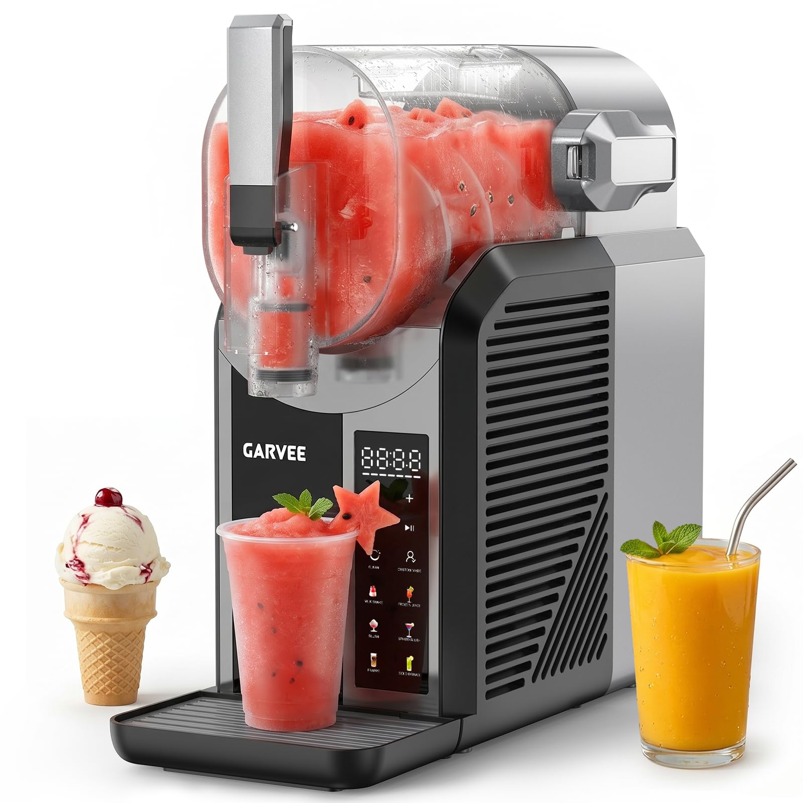 Slushi Frozen Drinks Maker, Slush Machine 2L, 6 Drink Pre-Sets Slushie Maker Machine, Create Slush,Frozen Cocktails, Frappé, Milkshakes &Frozen Juice, No Ice or Preperation Needed, Self-Clean Function