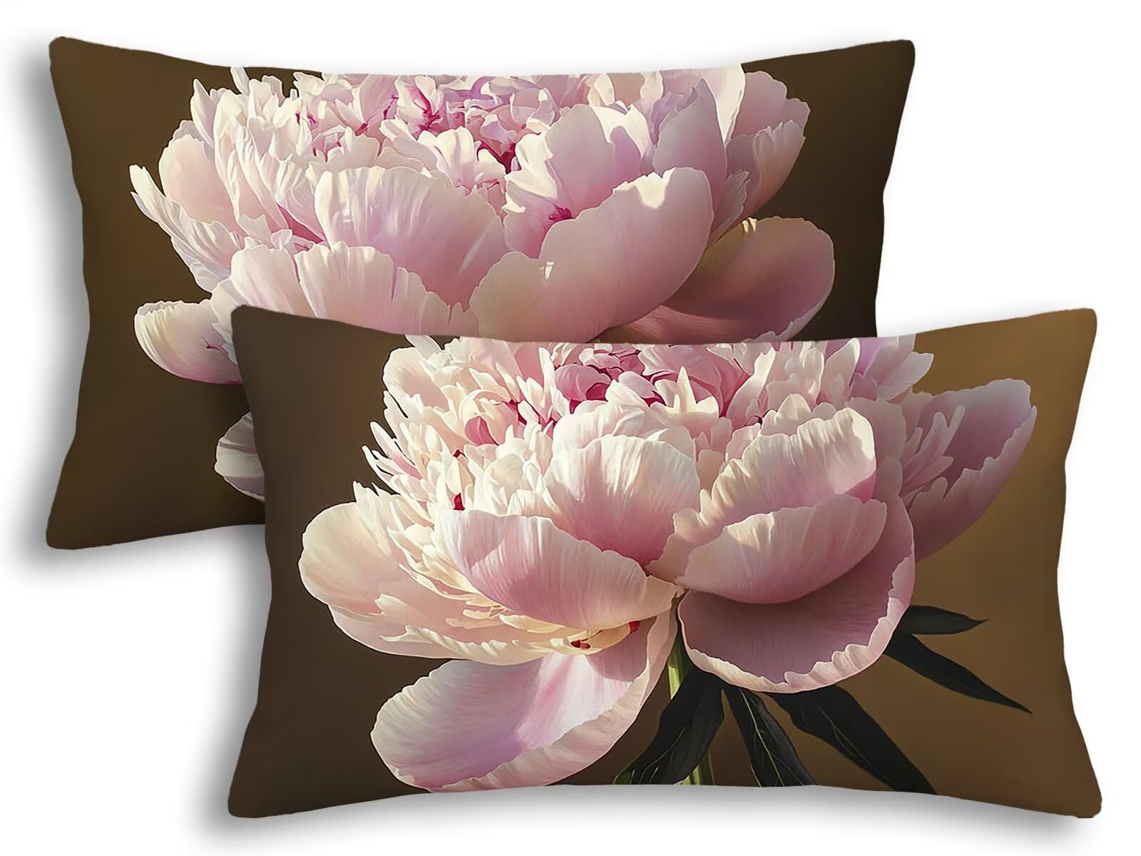 Fundas cojines exterior lino rosa de alta resistencia decorativos