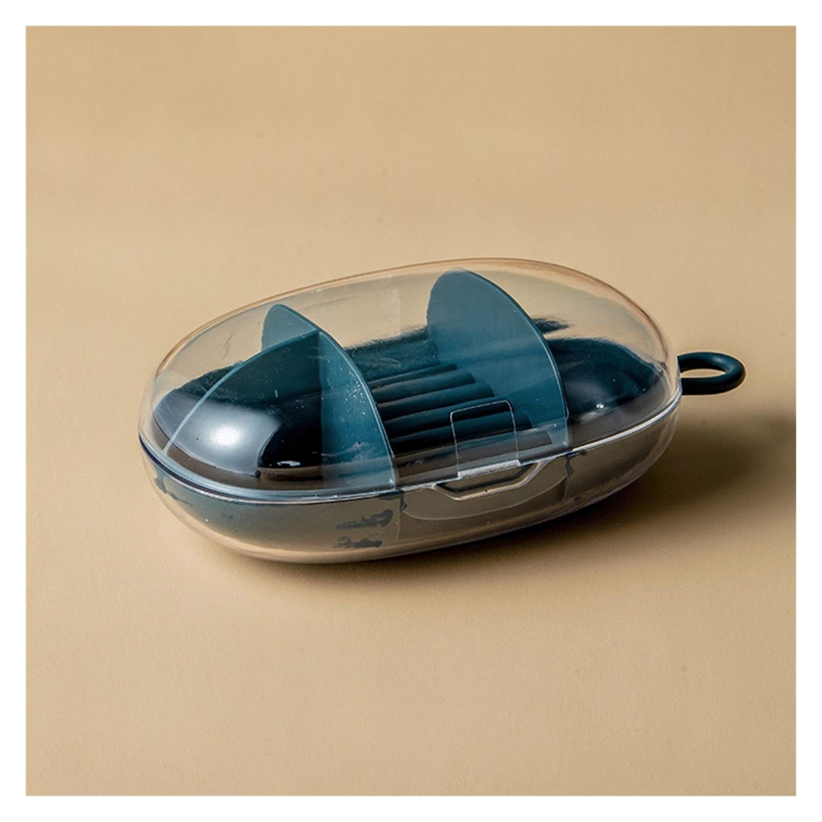 PLJKIHED Schmuckkästchen-Organizer, Schmuck-Aufbewahrungsbox, Reise-Schmuckkästchen, Kunststoff-TPR-Organizer, Ausstellungsbehälter, kleine Schmuckrolle für Halsketten, Ohrringe, Schmuck-Organizer,