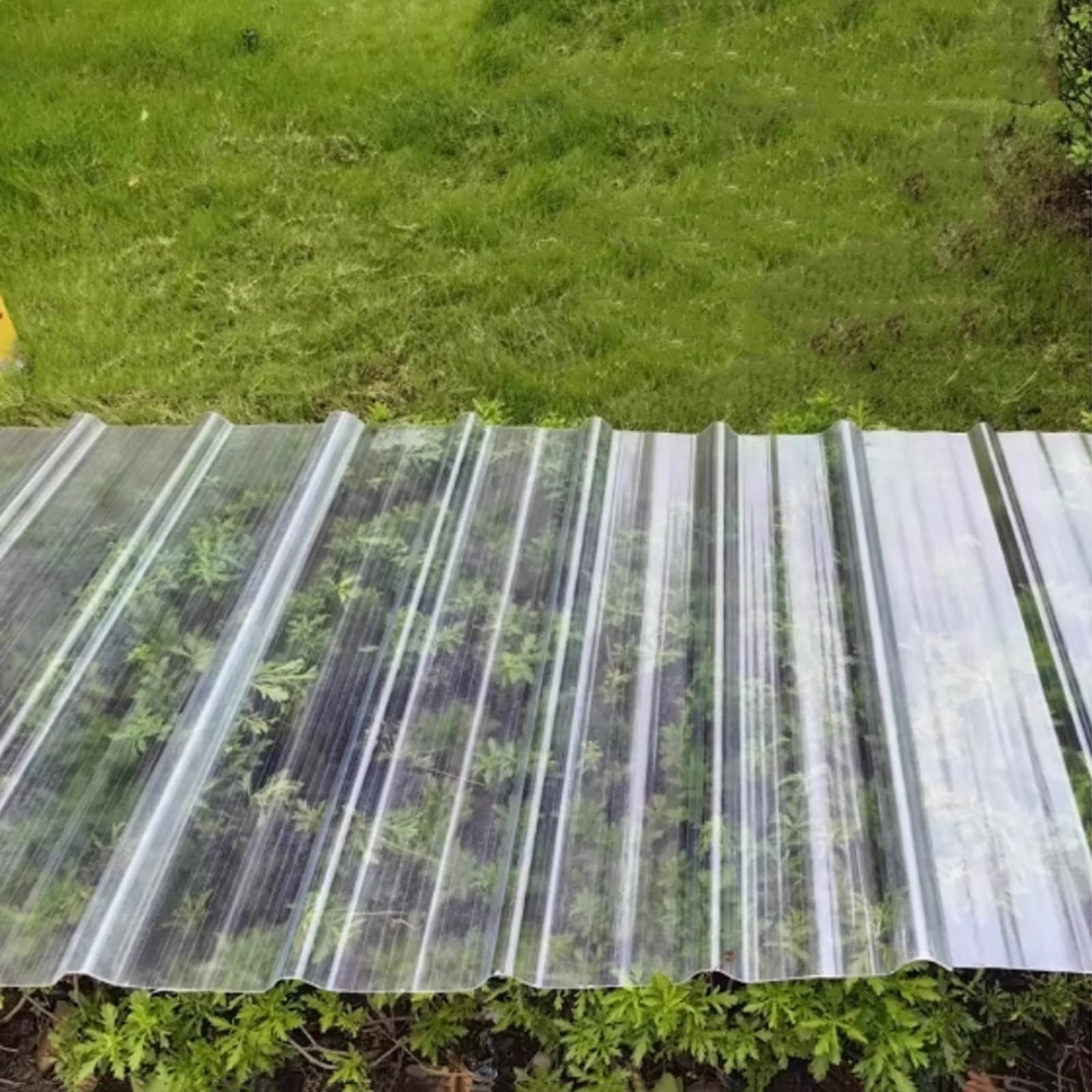 Pannelli da Tetto Trasparente,Lastra di Copertura in Fibra di Vetro,Isolante Lamiere Ondulate da 2mm,per Sostituzione o l'Installazione Su Garage,Tettoie,Serre (9 Pcs,0.9x1.25m/35x49in)