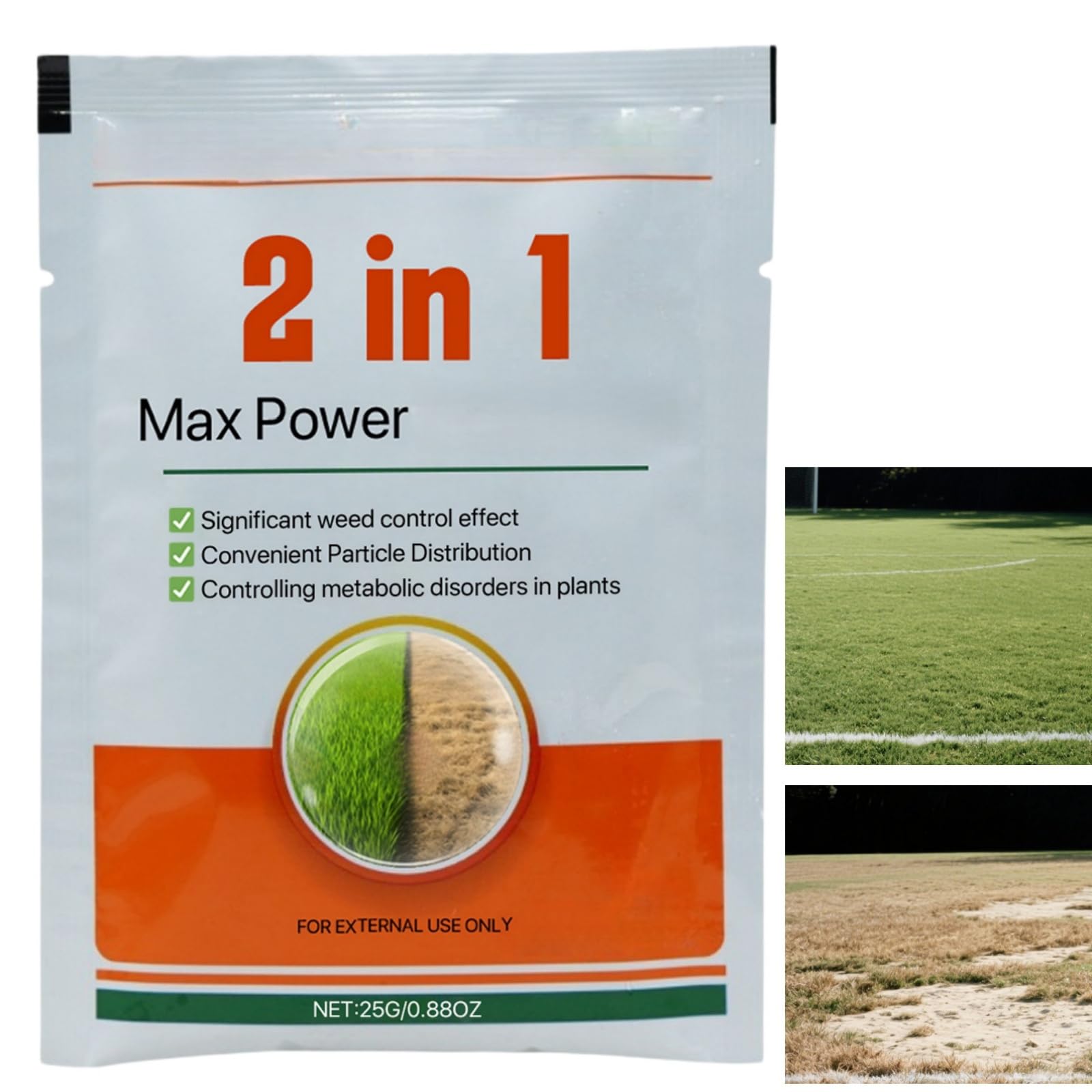 2 in 1 Max Power H/erbicide, Fast-Acting Weed Remover,Controls Resistant Weeds,Action Powerful Concentrated Fast Acting Reaching the Roots