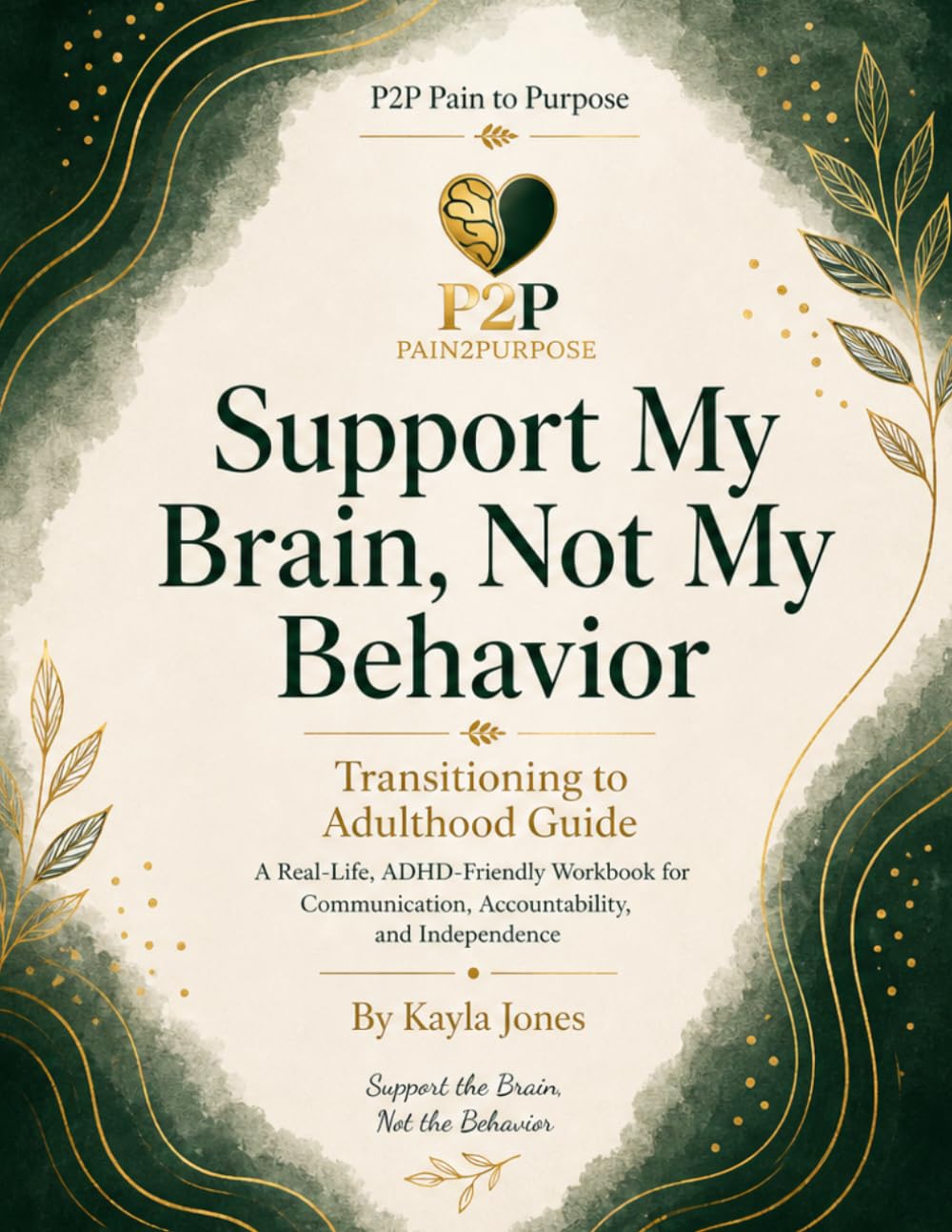 Support My Brain, Not My Behavior: Transitioning to Adulthood: A Lived - Life ADHD-Friendly Workbook for Confidence, Goals, Communication, Accountability, and Independence