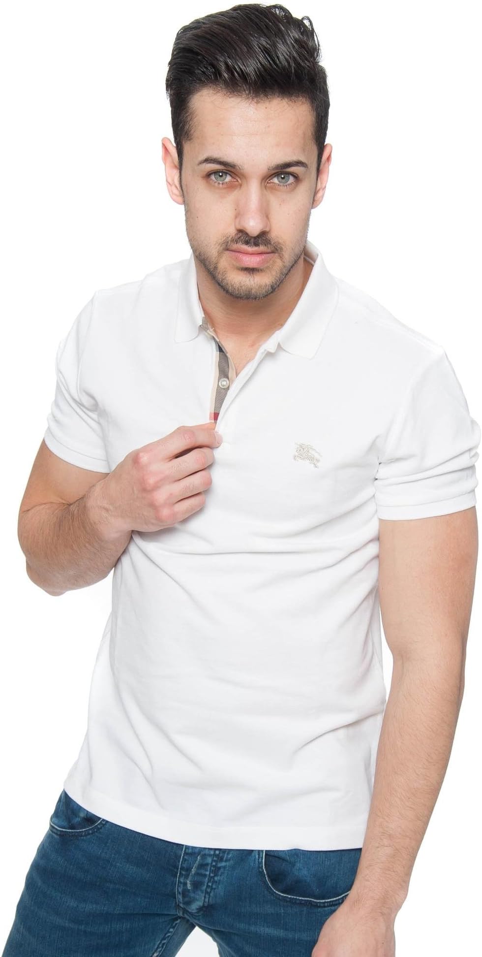 Zilli Men?s Dark Blue Polo Shirt T-shirt With Short Sleeves