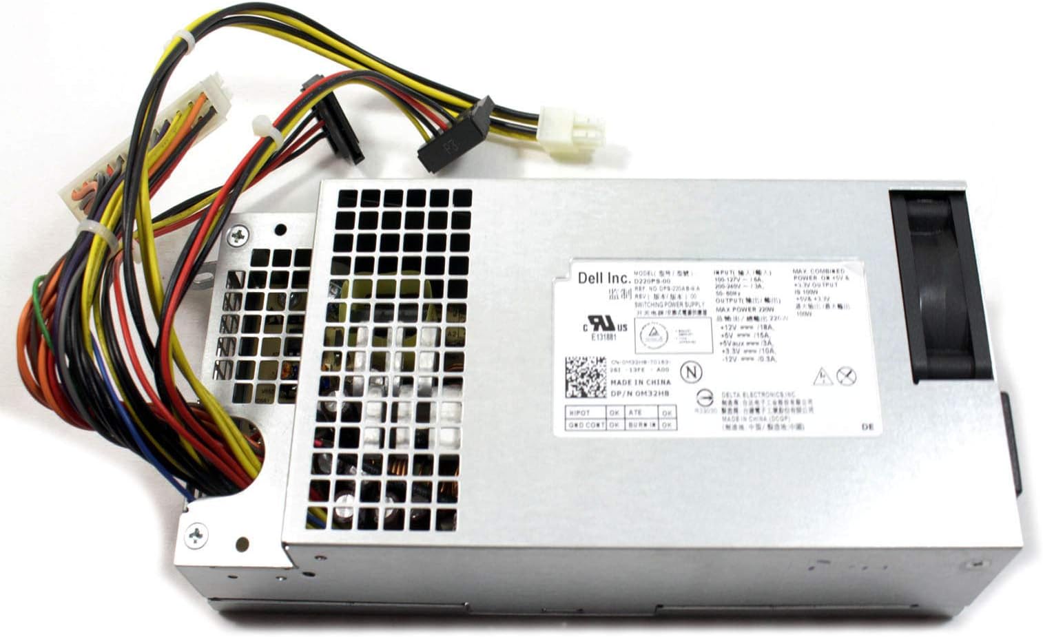 Power Supply for Dell Inspiron 660s 3647 Vostro 270s Small Form Factor Computer 220 Watt P3JW1 HU220NS-00 HK320-82FP