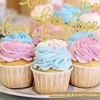 Vista 4 de Sumind 100 piezas doradas para mesa de boda, confeti con purpurina, confeti de compromiso, mesa de compromiso, decoración de despedida de soltera