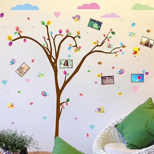 Miniatura 2 de Lo Mejor de mejor pareja amante flor Marco de fotos DIY pegatinas de calcomanía de pared PVC Murales papel pintado con el medio ambiente extraíble