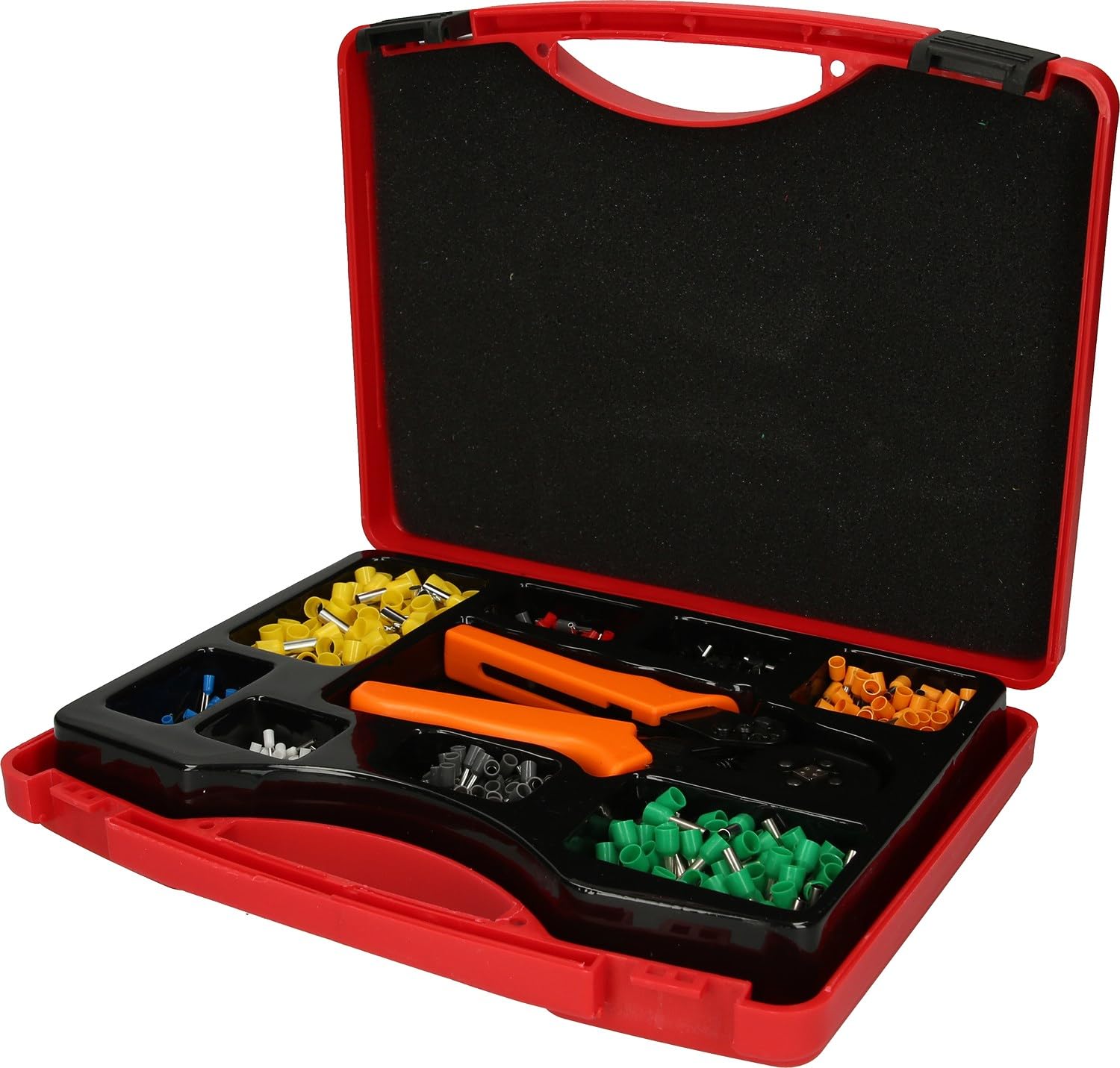 Pince à sertir et embouts de fils KS TOOLS kit câblage électricien 0,25-6mm²