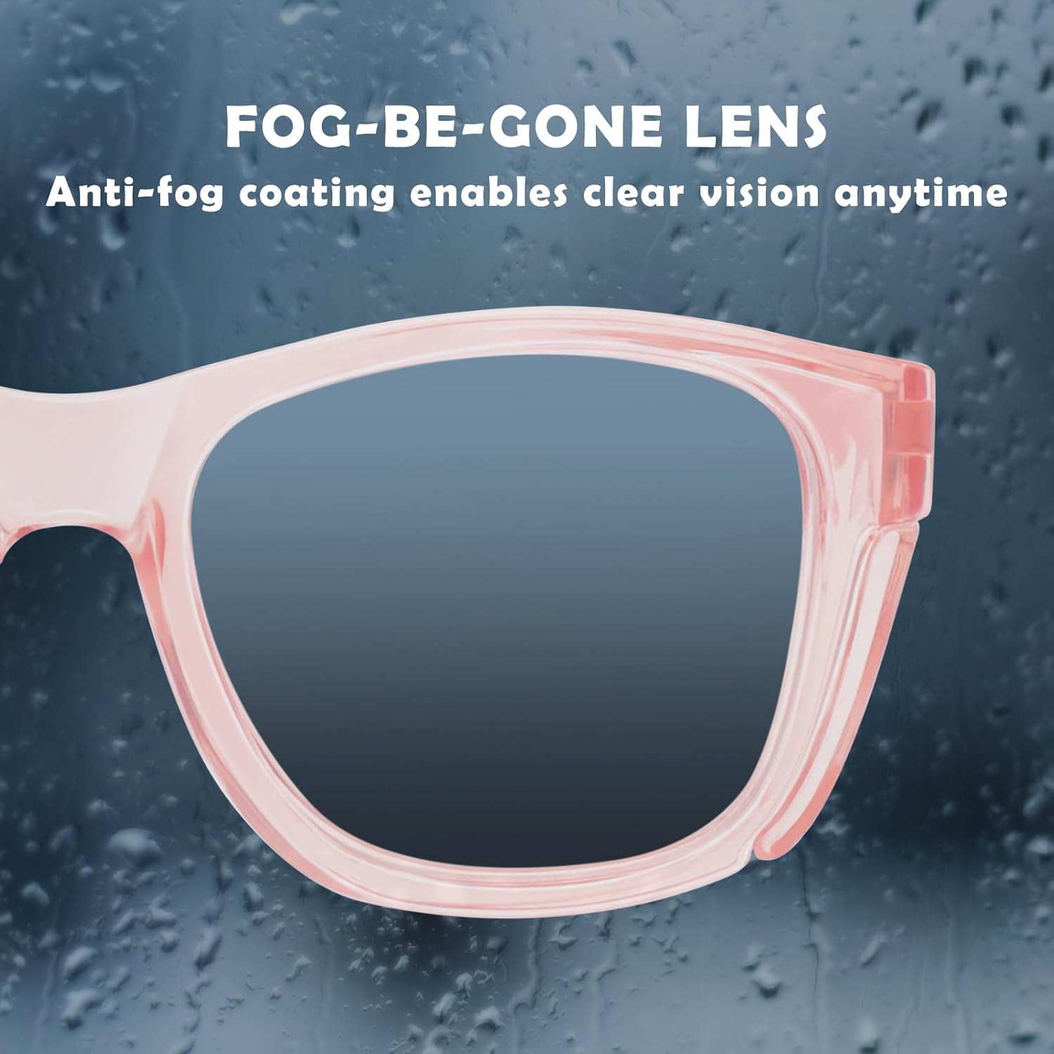 UKNOW Safety Glasses - Anti Fog Lenses - Eye Protection with Side Shields - ANSI Z87.1 Protective Eyewear - UV Protection - Image 4