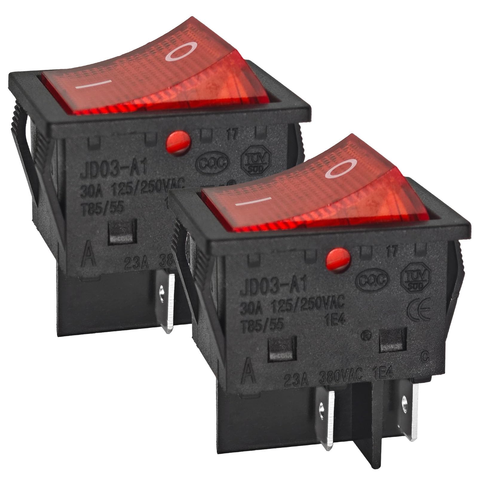 Amazon.com: JD03-A1 4-Pin Rocker Switch (Pack of 2) – 30A 125V