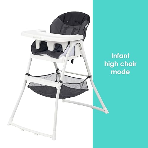 Miniatura 2 de Baby Trend Silla alta con pliegue plano, color negro estelar