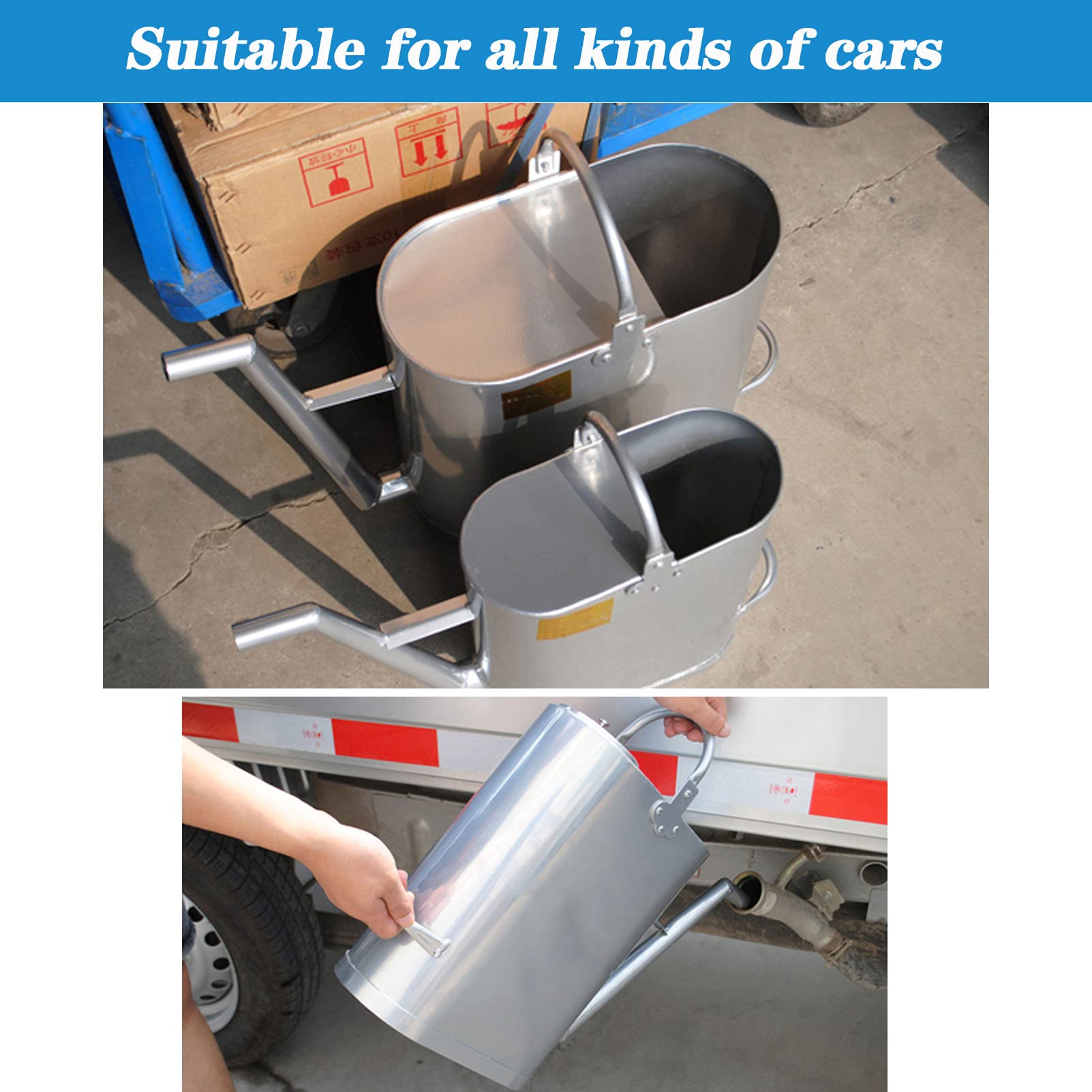 Recipientes para gasolina Lata de combustible de gasolina - Transporte y almacenamiento de combustible - Ideal para automóviles, furgonetas, caravanas y autocaravanas, aluminio, certificación de apr