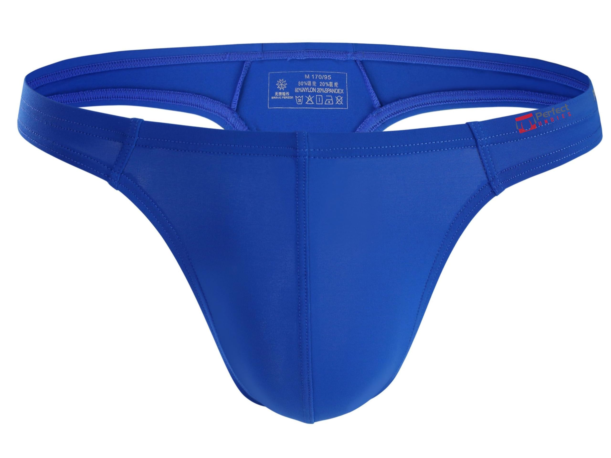 PerfectUNDIES Men's Sexy Thong Underwear Low Rise Bikini T-Back G-String