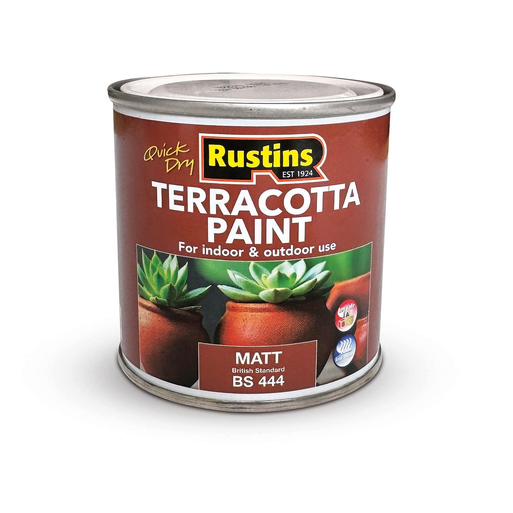 Rustins Quick Dry Small Job Matt Paint Terracotta 250Ml