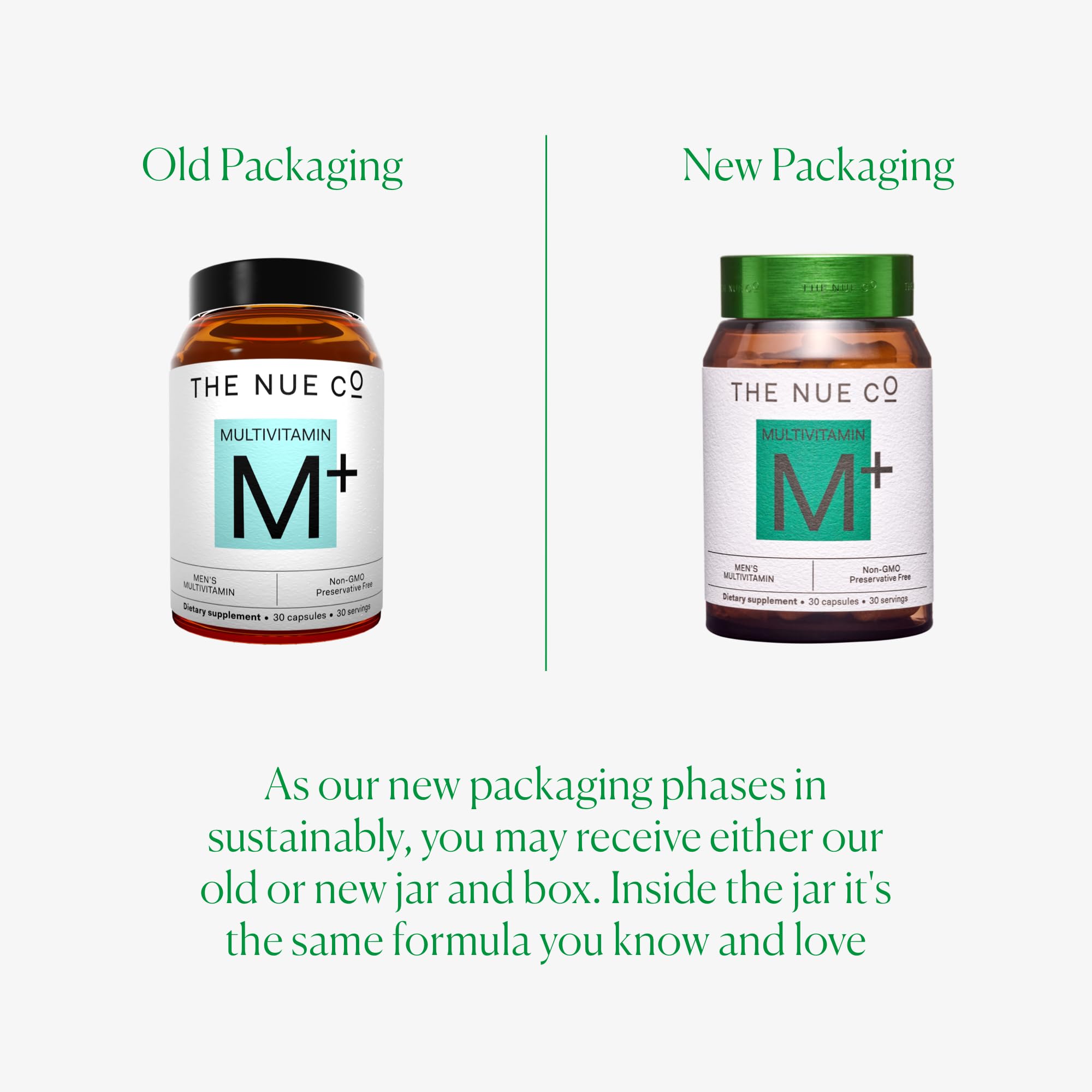 The Nue Co. MEN'S MULTI VITAMIN Supplement, Supports Energy, Immunity, Focus, Vegan, Gluten Free, 30 Capsules thumbnail 5