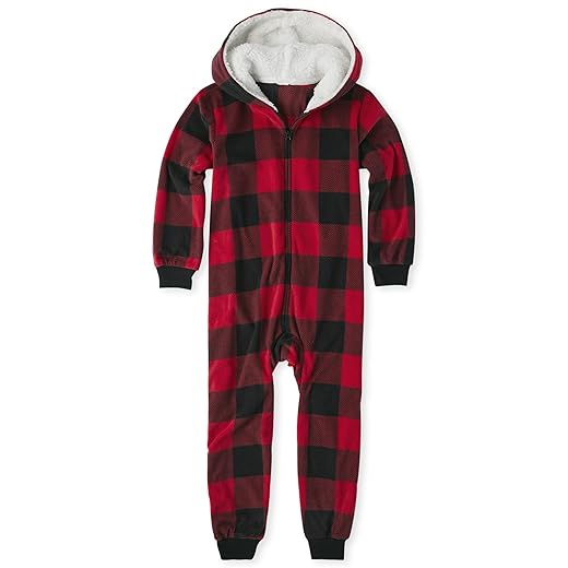 The Children's Place unisex-baby And Kids, Sibling Matching, Christmas Pajama Sets, Fleece