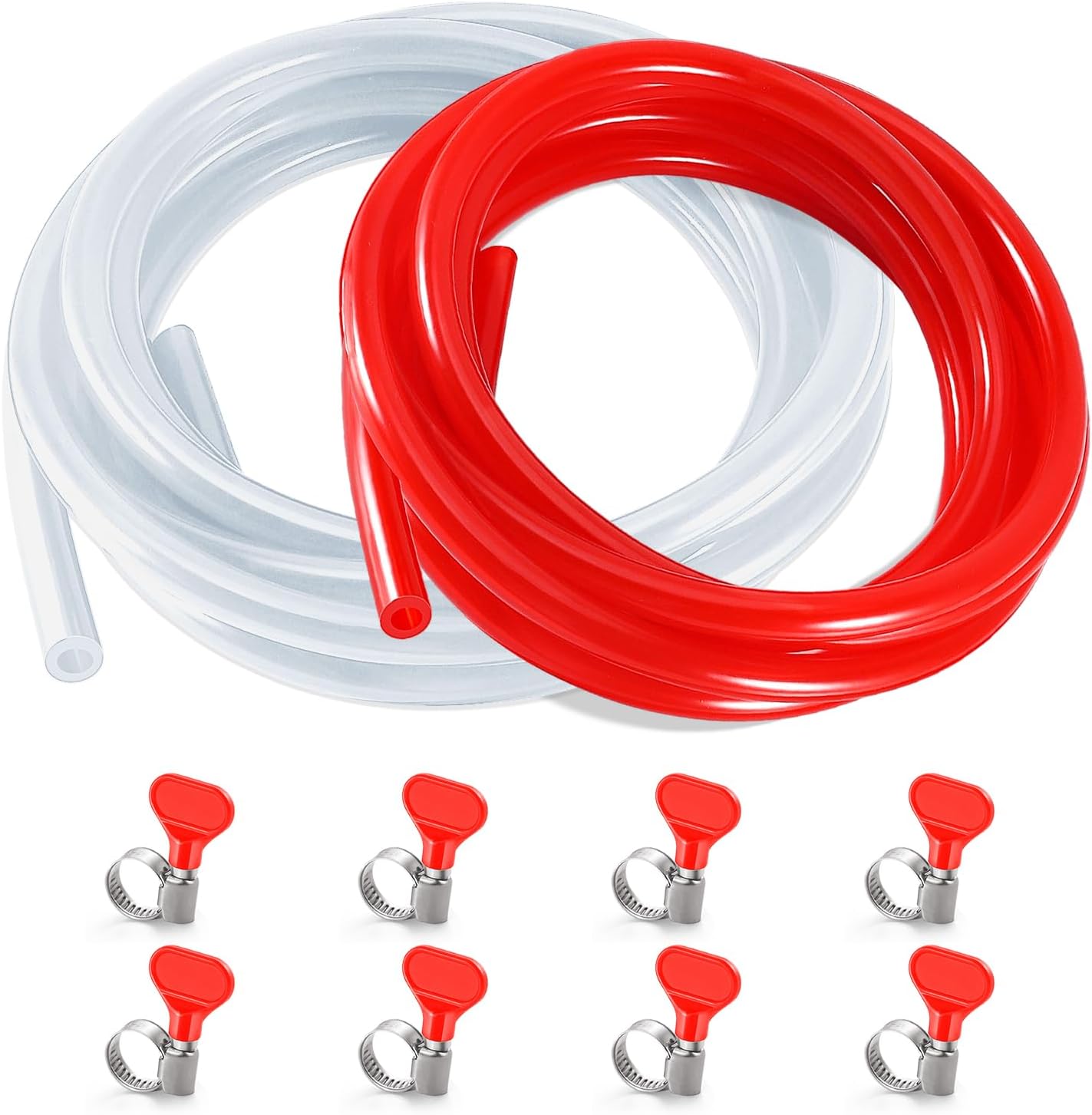 Imaictuu CO2 Hose Beer Line Dual Lines Kit，10FT 3/16" Beer