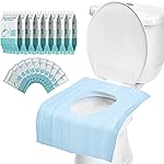 80 Pack Disposable Toilet Seat Covers - Waterproof 16x24 Inch Extra Large Individually Wrapped Toilet Seat Shields Travel Accessories for Adults Kids
