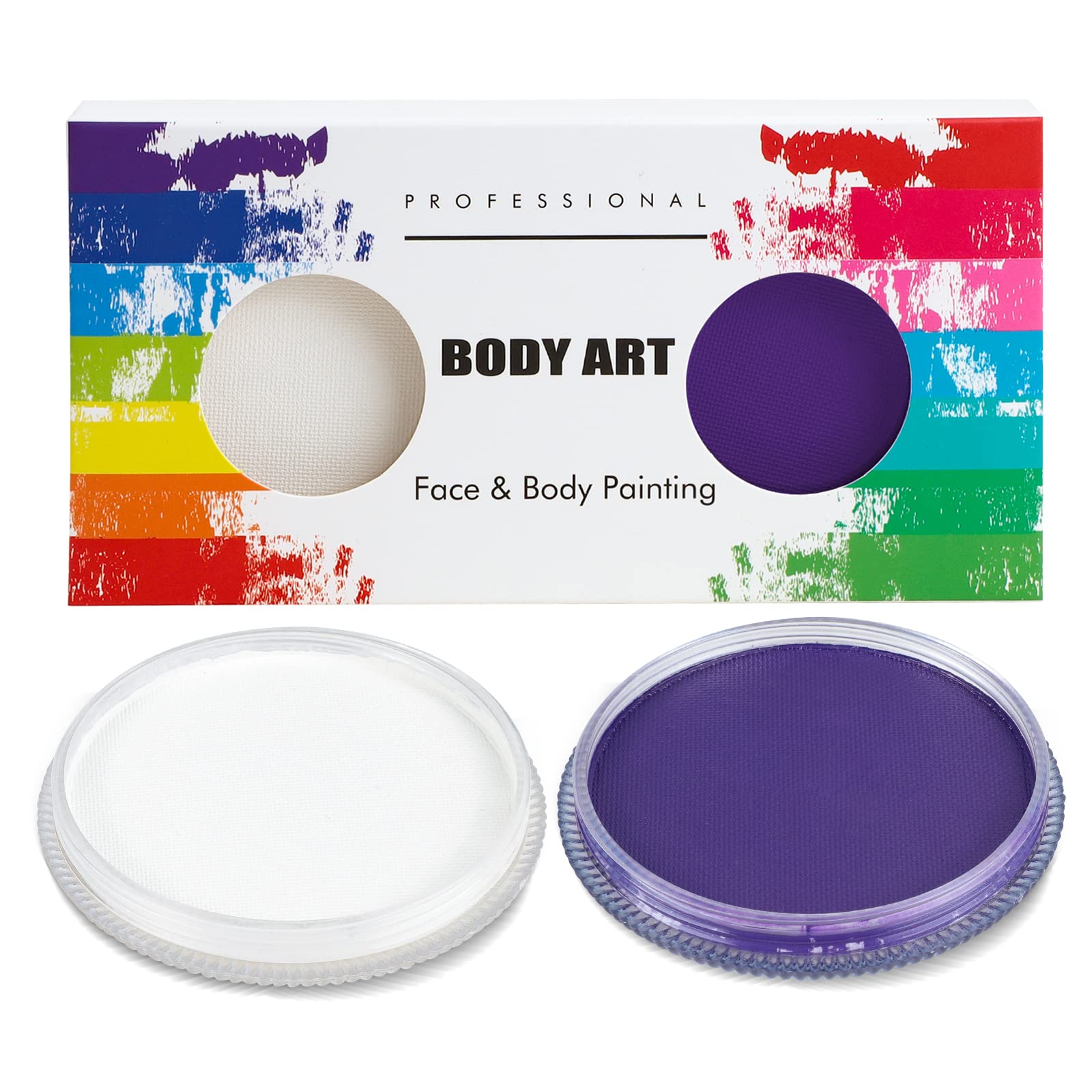 KARLOR Trucco Viso Body Paint 30g Rosa – Base Acqua Professionale Per Halloween Carnevale Cosplay Adulti
