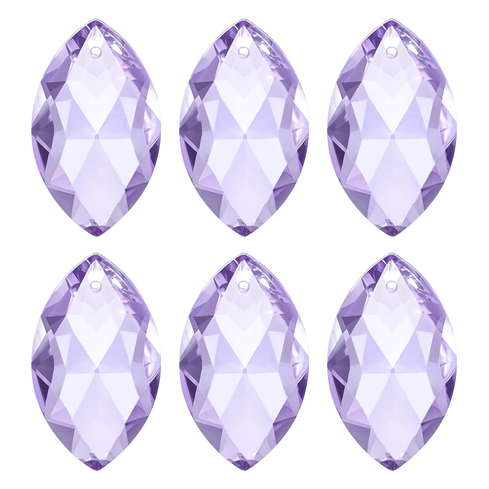 Prismes en cristal K9 pour lustre avec effet arc-en-ciel et facettes de haute réfraction