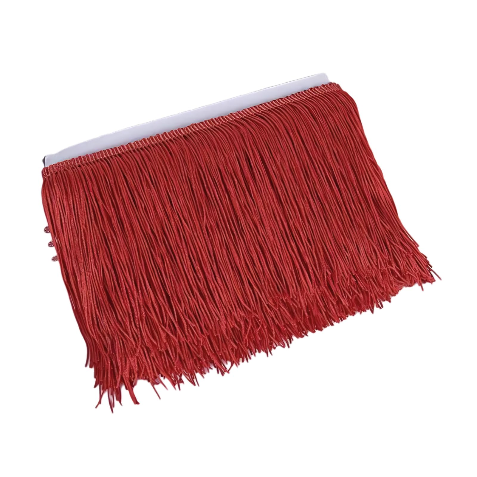Dark Red Fringe Tassel Trim, Polyester Fringe Trim, Lace Tassel Ribbon for Sewing DIY Crafting, 15cmx10m