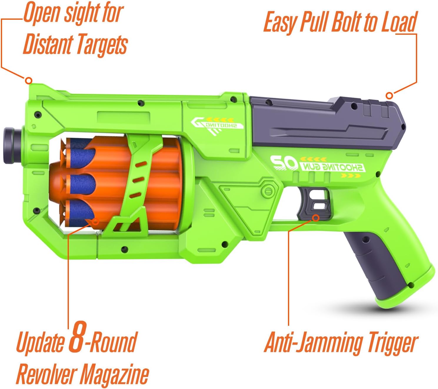 Shooting Target and RD-8 Toy Blaster Gun Bundle