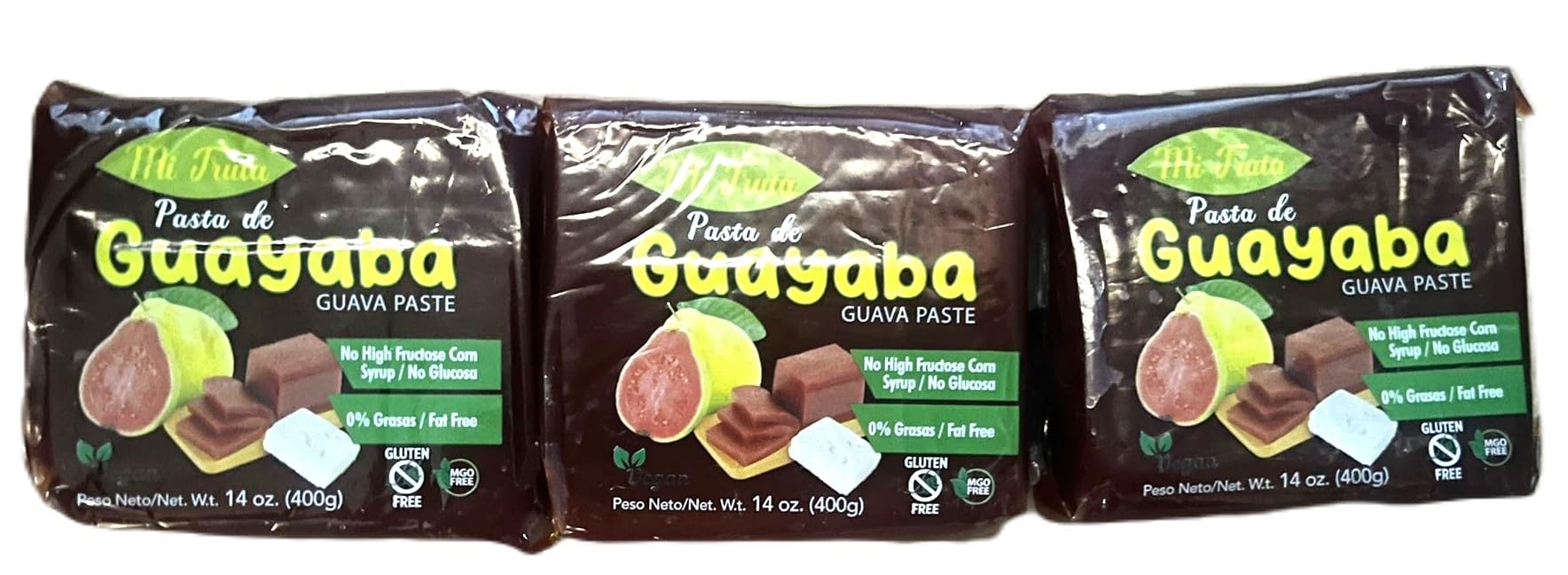 Generic Guava Paste/pasta de Guayaba Mi fruta,14 Ounce (Pack of 3)
