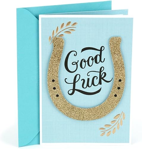 Hallmark Tarjeta de buena suerte (Horseshoe)