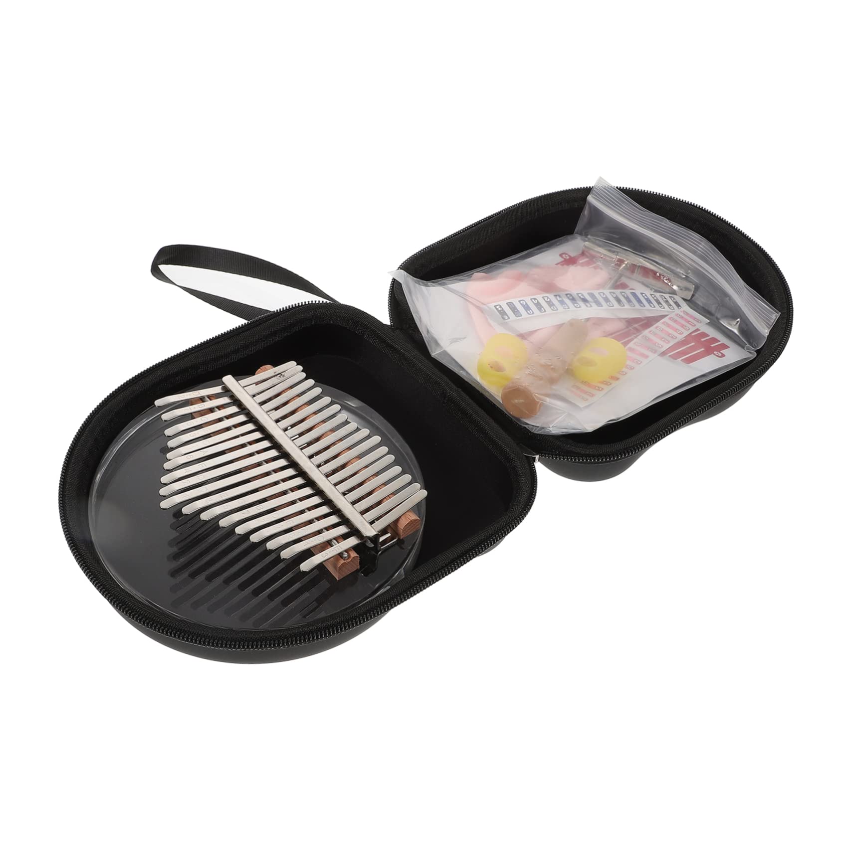 HANABASS 1 Set Portable Kalimba Thumb Piano Key Finger Piano Transparent Design Comfortable and Durable Music Instrument for All Ages for Sharing and Enjoying Music Anytime