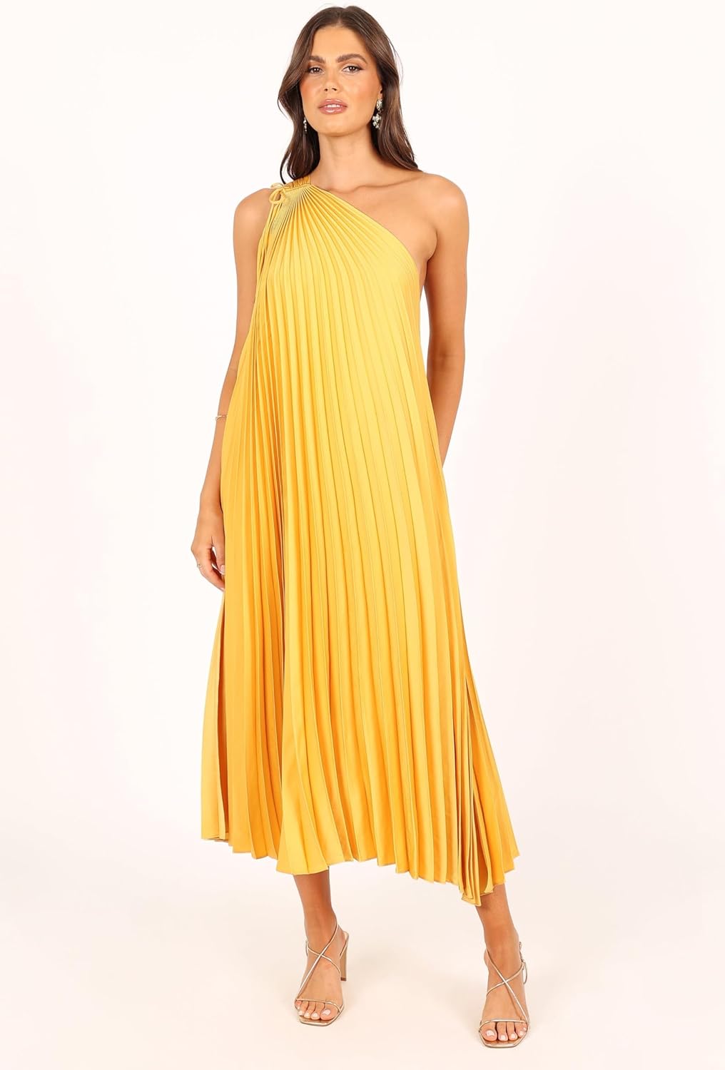 Petal & Pup Womens Cali One Shoulder Midi Dress - Image 2