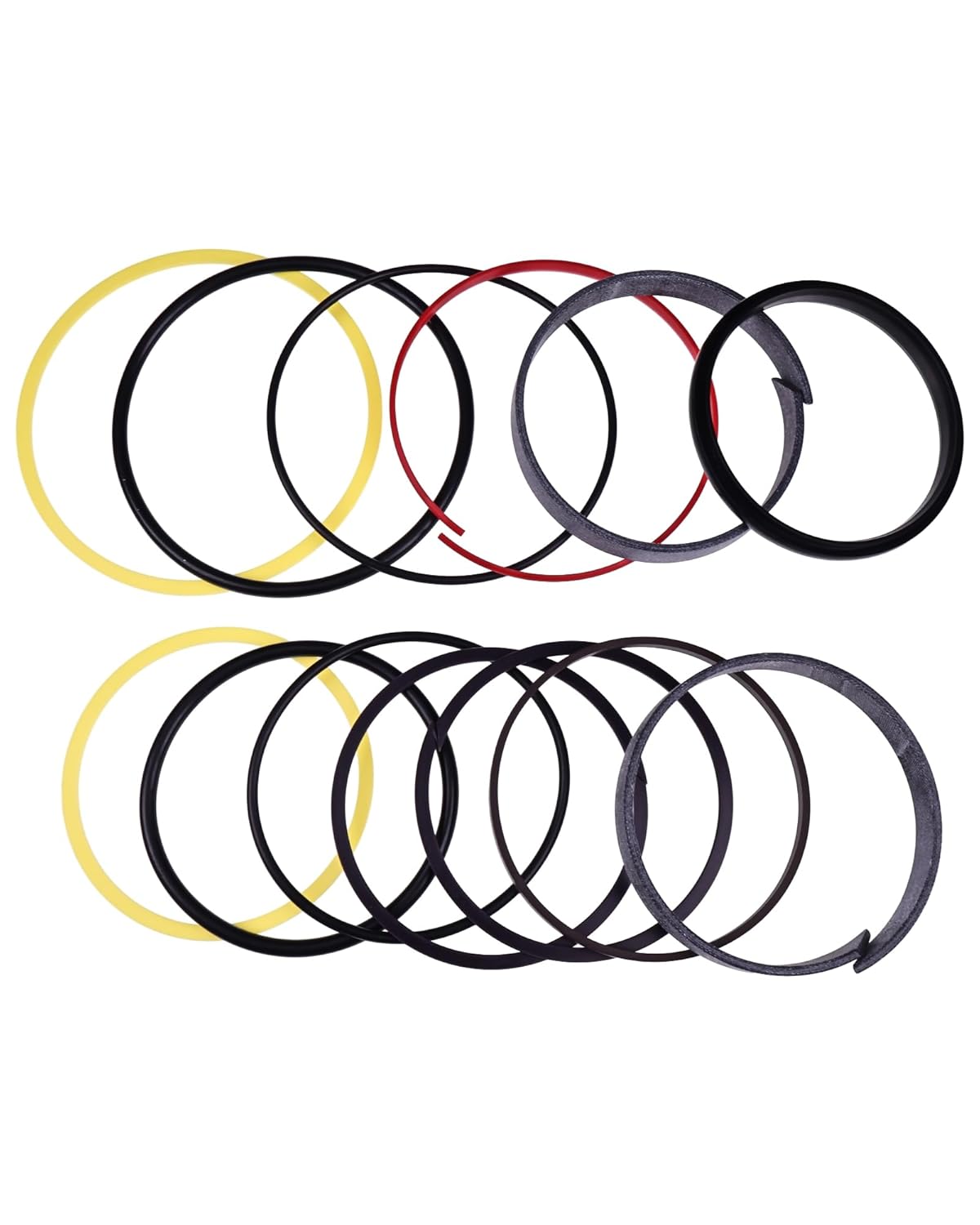 FridayParts Hydraulic Cylinder Seal Kit AH212101 Compatible for John Deere Engine 4045 6068 6090 Loader 210C 310G 315SK 325SL 410J 710K Replacement
