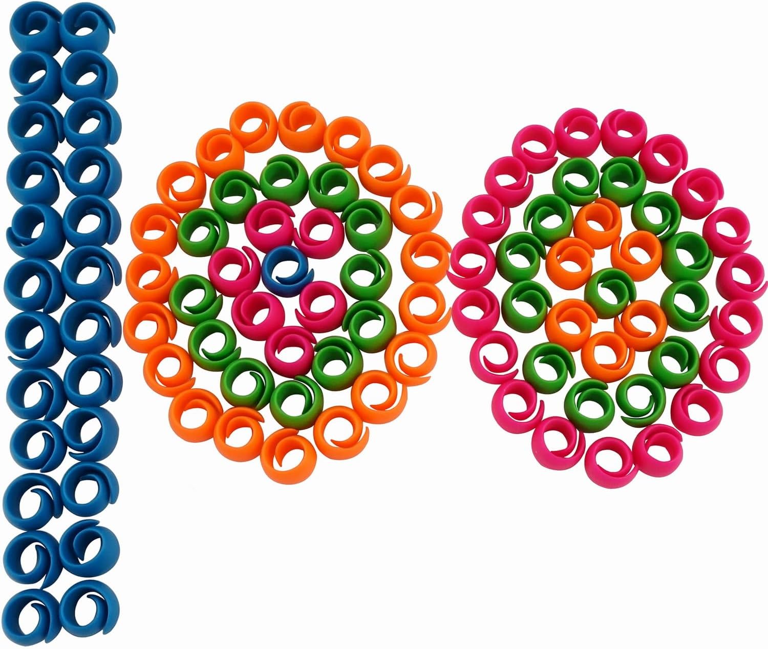 New brothread 42 Spools 1000M (1100Y) Polyester Embroidery Machine Thread Kit&New Brothread 100pcs Thread Spool Savers