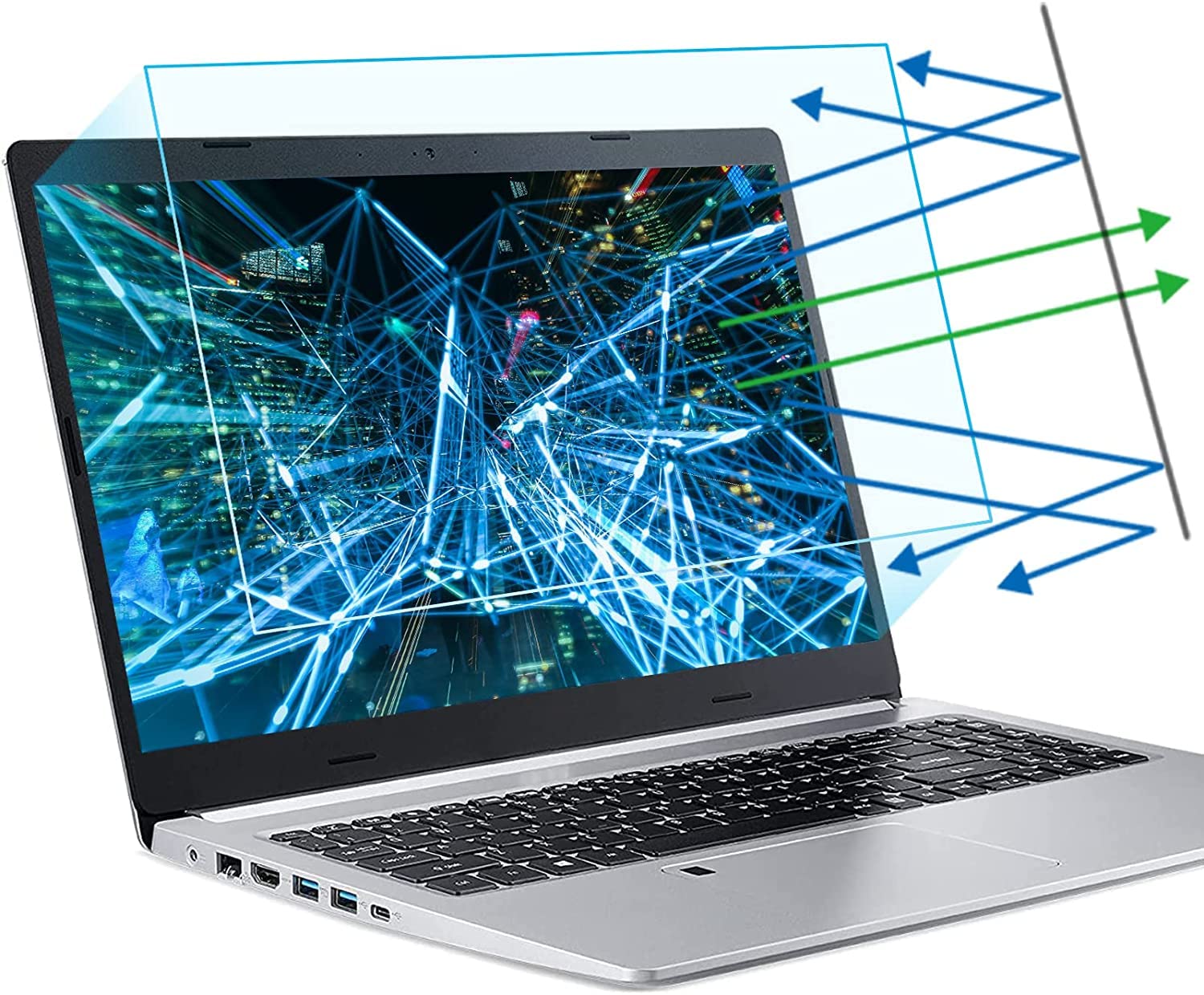 Saco Glossy (Screen Protector) and Blue Light Blocking Screen Guard 15.6 inch Compatible for Honor MagicBook 15 15.6 inch Thin and Light Laptop Ryzen 5 BohrM-WDQ9CHNE (B0BRSKDBJ6) Amazon Price History, Amazon Price Tracker