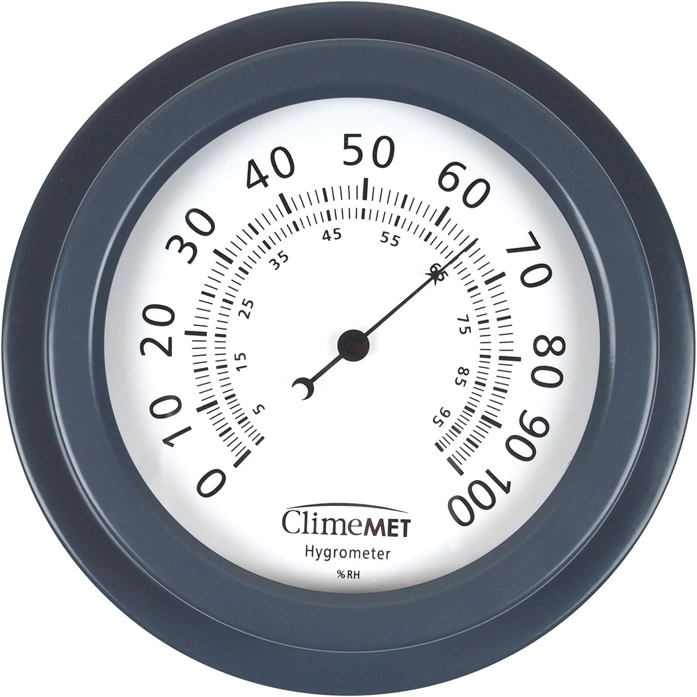 ClimeMET CM4303 Dial Hygrometer - from The ClimeMET Weather Dial Range (Slate Grey)