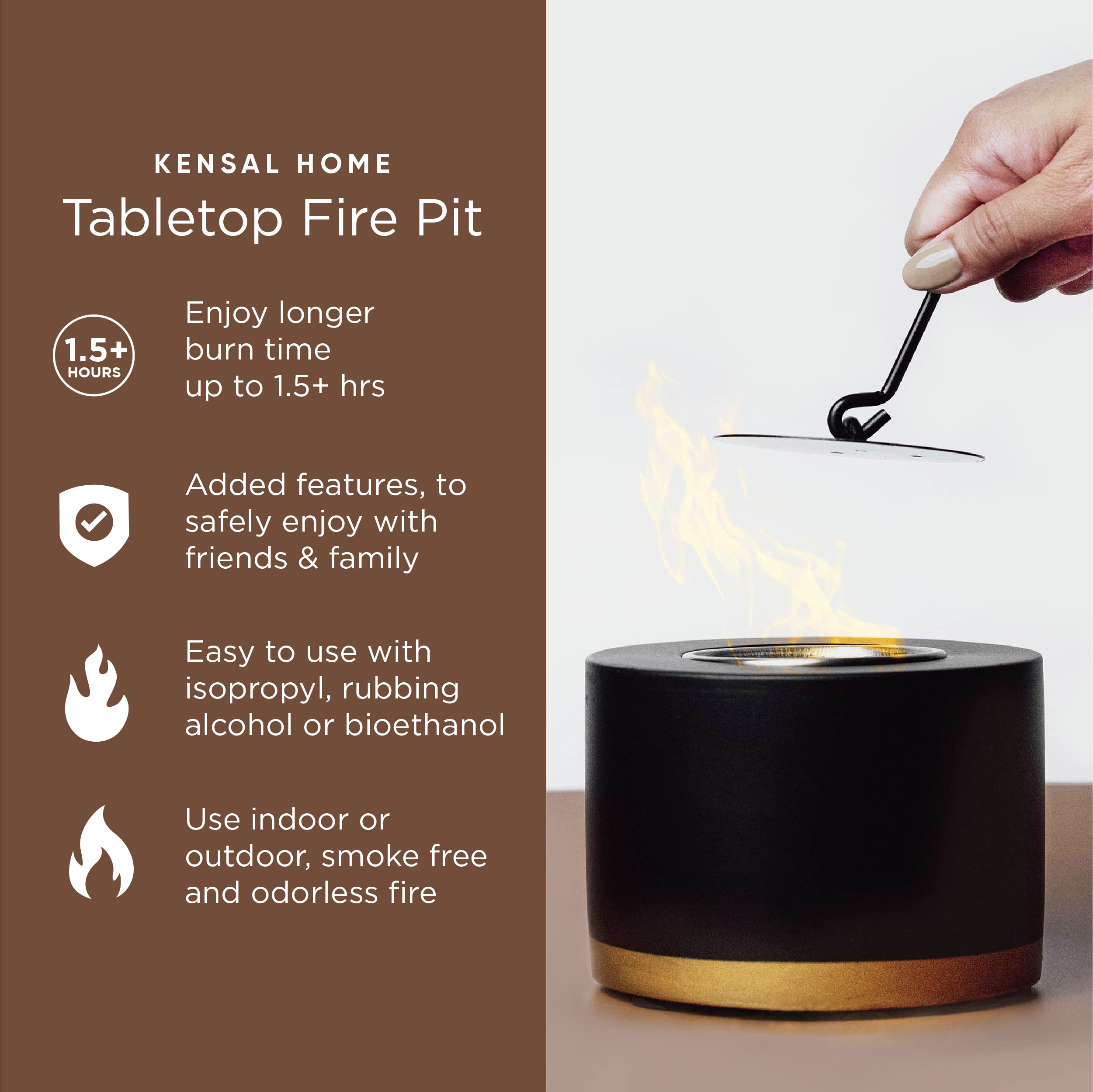 卓上ファイヤーピット ポータブル ブラック18奥行きx35幅x14.5高さcm 卓上ファイヤーピット ポータブル ブラック18奥行きx35幅x14.5高