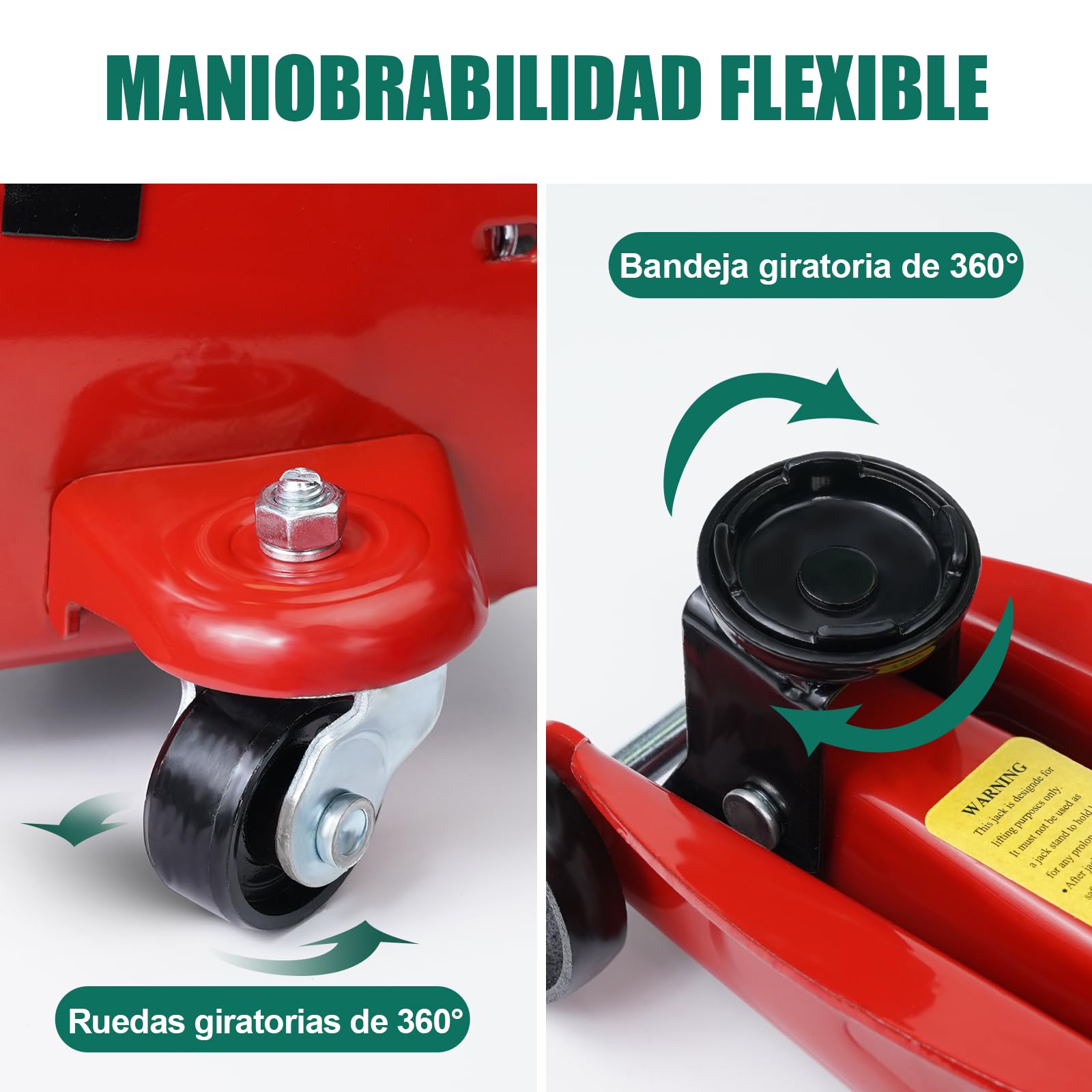 HYCHIKA Gato hidráulico hidráulico 2.0T, gato hidráulico con bomba de elevación rápida de pistón hidráulico, rango de elevación de 135-320 mm, para sedán, SUV, cambio de neumáticos