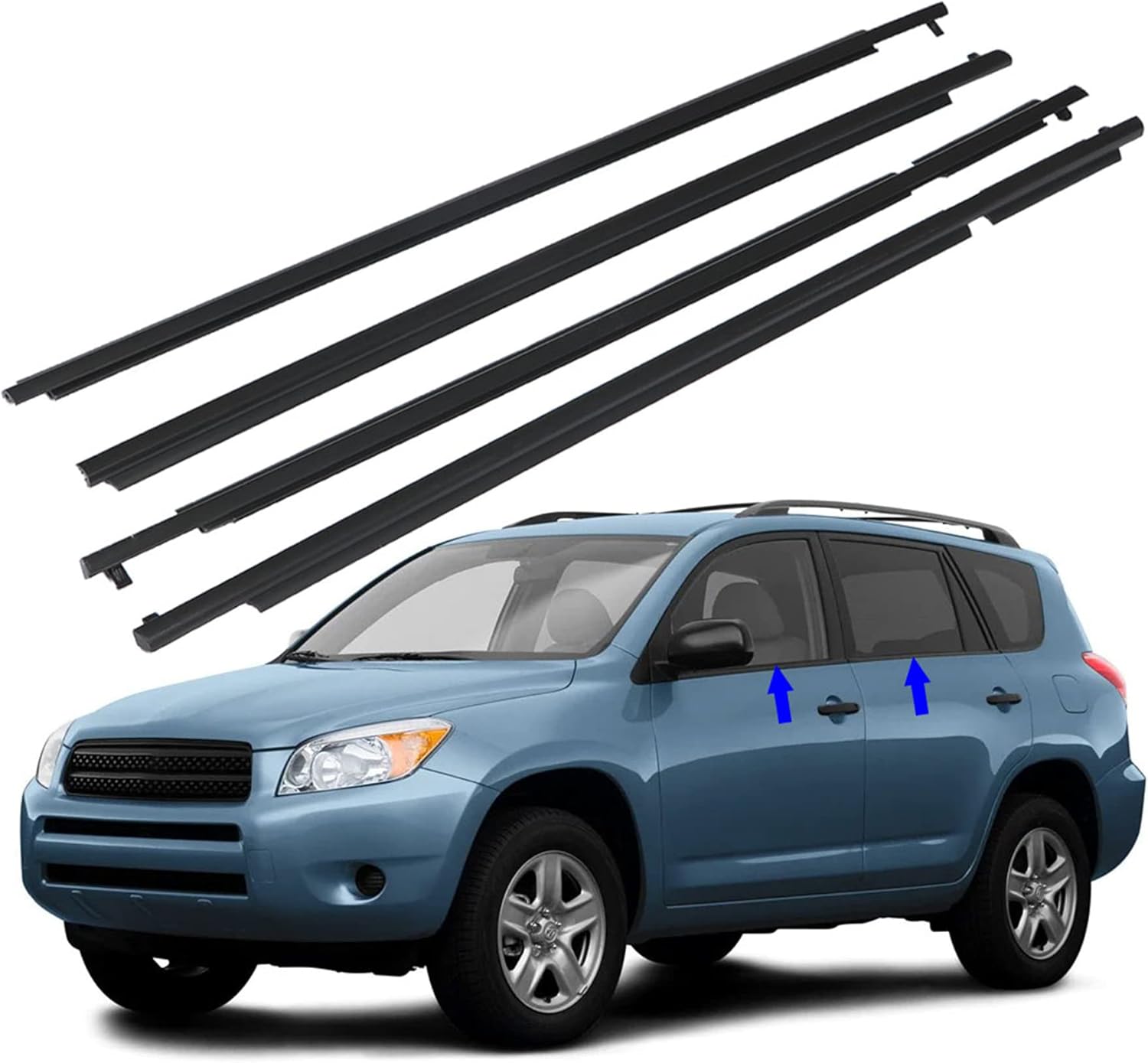 Outside Window Weatherstrip Moulding Trim Seal Belt Replacement for 2006-2008 RAV4
