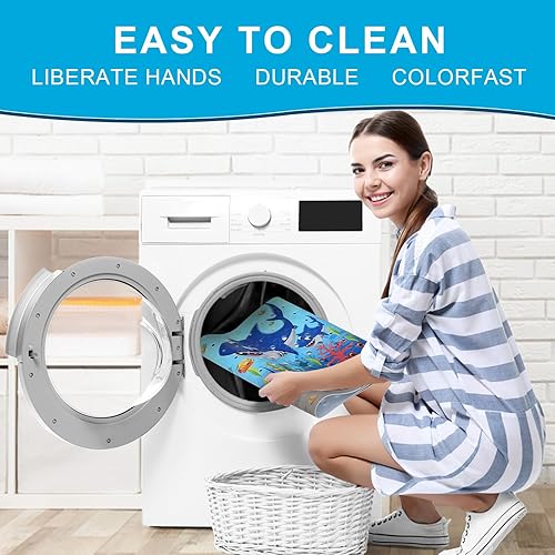 Miniatura 6 de XIYUNTE Tapete de baño para bebé para niños, tapete de baño antideslizante para niños, tapete de baño para niños, tapete de baño extra grande para