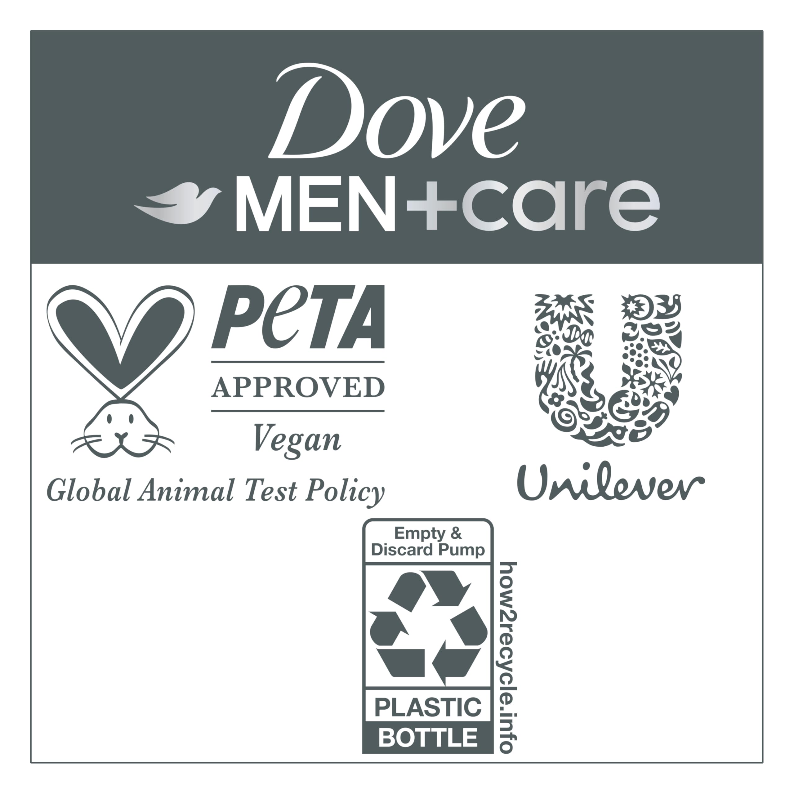 Dove Men+Care Shampoo 1 ct Hydration Fuel to Seal Moisture & Smooth Hair, with Caffeine, 18 FL OZ