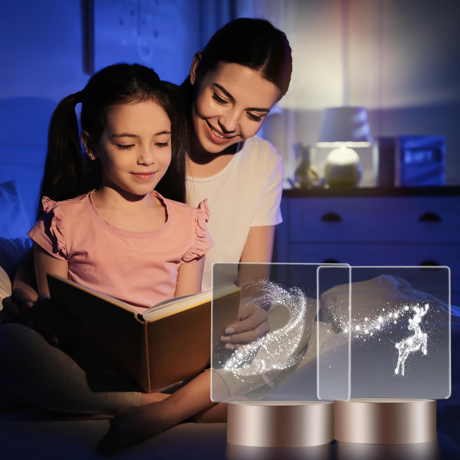 PATIKIL 36uds Acrílico Hoja Transparente En Blanco Fundida para LED Luz Base, 2mm/0.08" Grueso Cuadrado/Redondo Transparente Panel Tablero con Película para Mesa Bricolaje