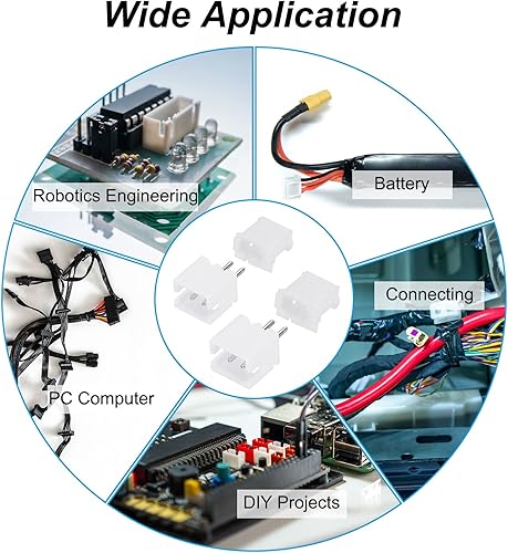 Miniatura 7 de MECCANIXITY Conector de 0.100 in, adaptador macho de 4 pines, cabezal de clavija de ángulo recto, enchufe blanco para conexión de cable a placa,