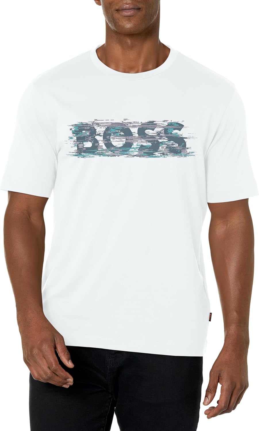BOSS Mens Digital Graphic Print Short Sleeve T-Shirt