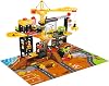 DICKIE TOYS Construction Playset with 4 Die-Cast Cars