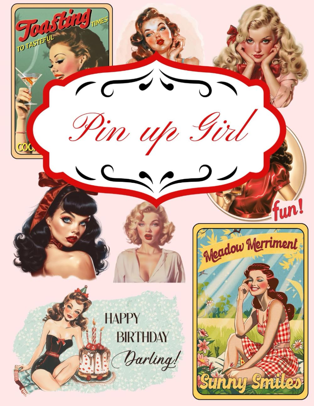 Lot De 5 Packs De Papiers Vintage Pour Scrapbooking, 210+ Pièces, Pin-up, Journal Poubelle