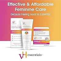 Vista 6 de vH essentials, Jabón femenino diario con pH balanceado, con aceite de árbol de té y prebiótico, 6 onzas líquidas, (Paquete de 1) 54306 Clear