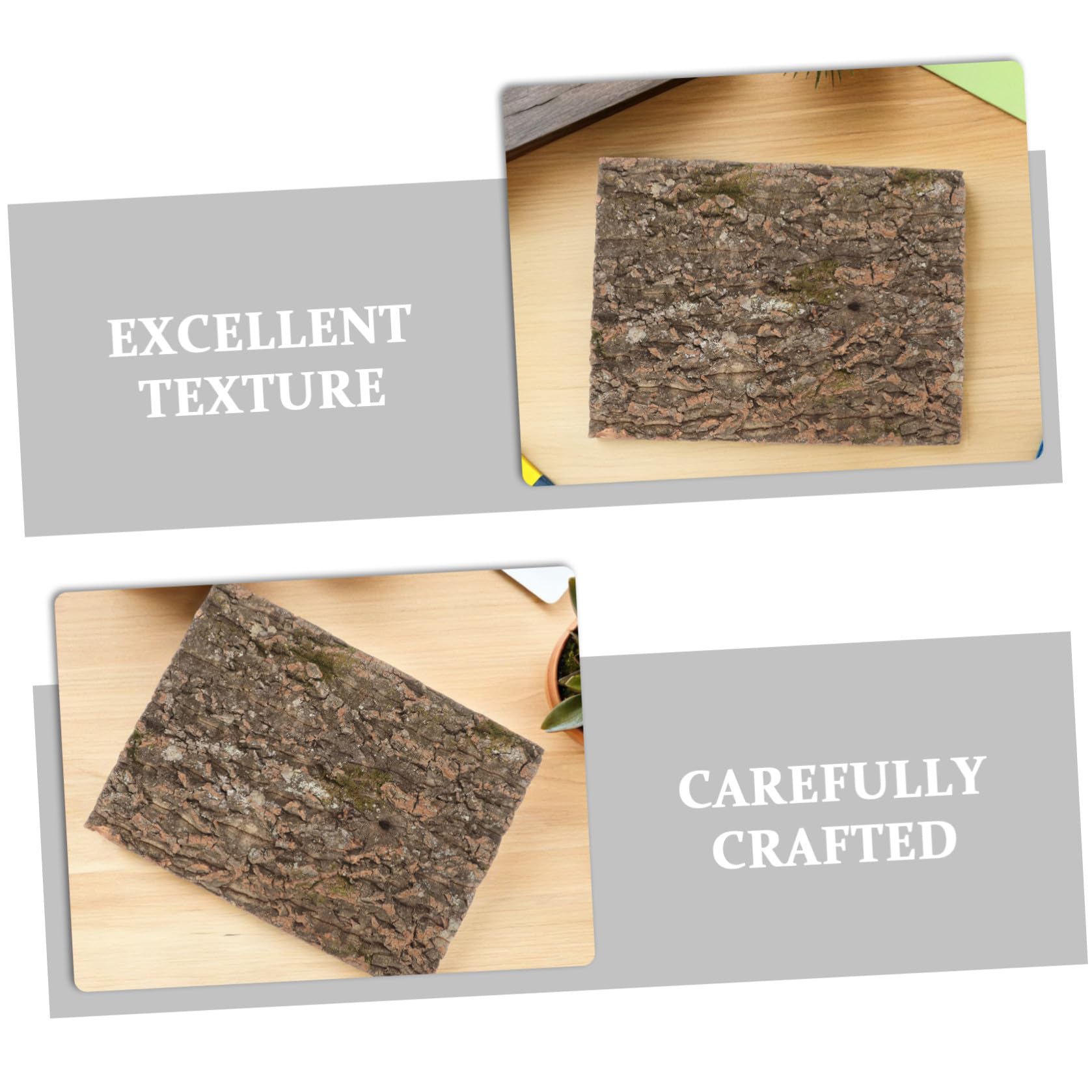 de Corcho Natural y Natural 2piezas para Terrario de Reptiles Textura Auténtica de, Compatible Universalmente para Hábitats de Geckos