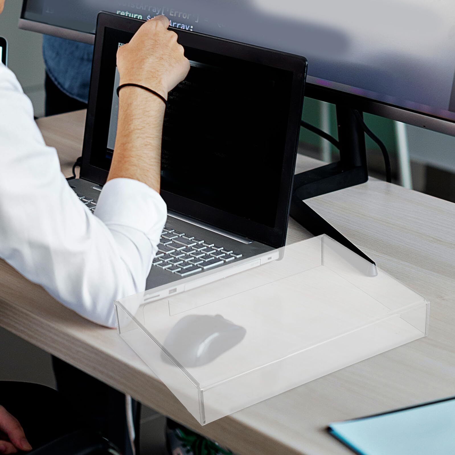 Copertura per Tastiera Acrilica Trasparente Resistente e Anti-goccia Design per Laptop Gaming e Studenti, Protezione Antipolvere