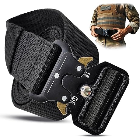 SHAVIT Tactical Belts for Men Military Style, Construction, Work, Hiking, Rigging -...