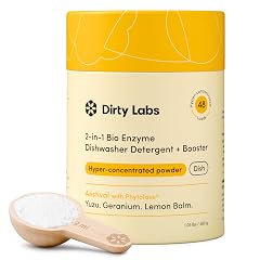 Dirty Labs Dishwasher Detergent and Booster Aestival Scent 48 Loads 1 lb Ultra Clean Spot Free Quick Wash