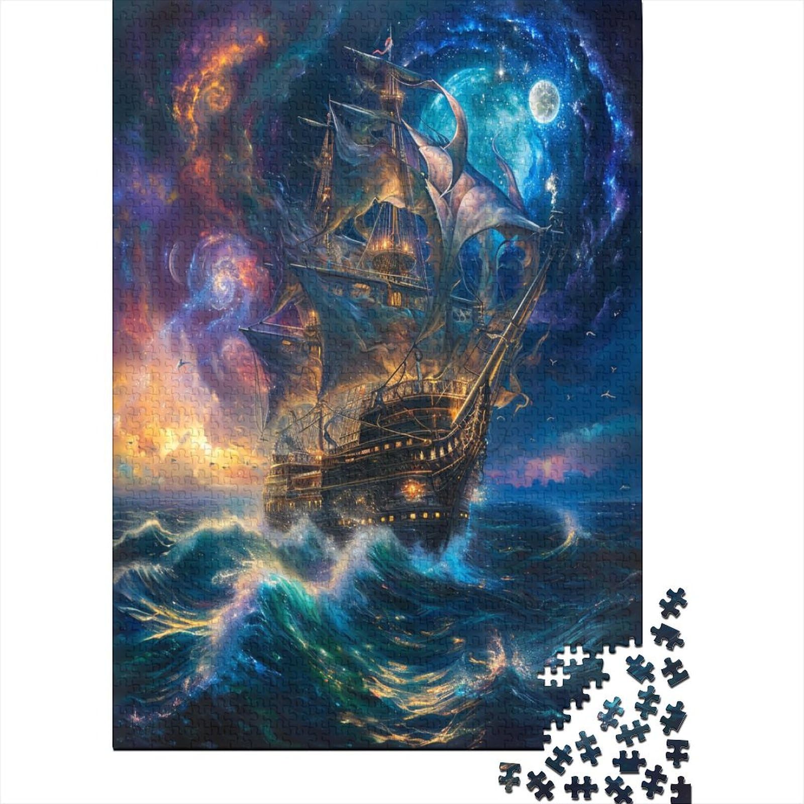 El Mundo Marino Rompecabezas De Madera 1000 Piezas, 1000 Piezas Puzzle para Adultos Rompecabezas para Adultos Obras De Arte Rompecabezas Juego Familiar 1000pcs (75x50cm)