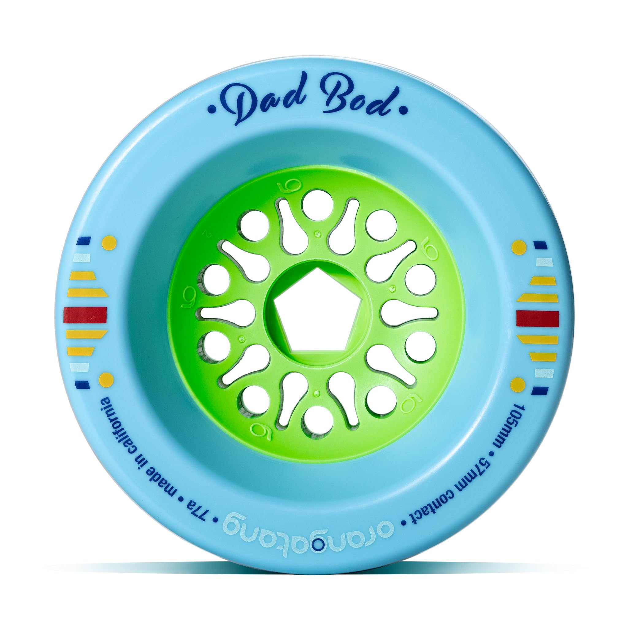 Orangatang Dad BOD - Ruedas de Longboard de 105 mm para Crucero, patinetas eléctricas de Bricolaje, Tablas de Montar (4 Unidades)